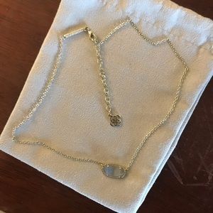 Kendra Scott Elisa Necklace w/ Slate Cateye Stone